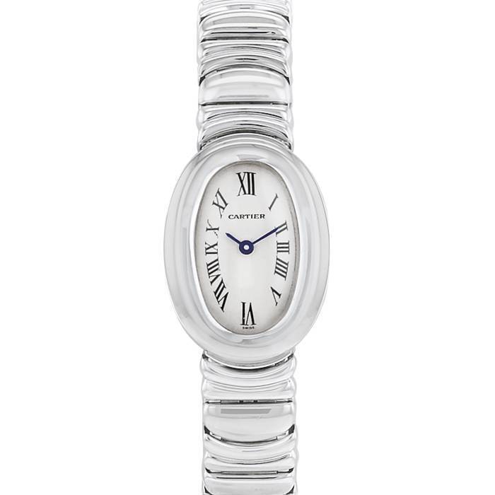 Montre Cartier Baignoire en or blanc Vers 1990
