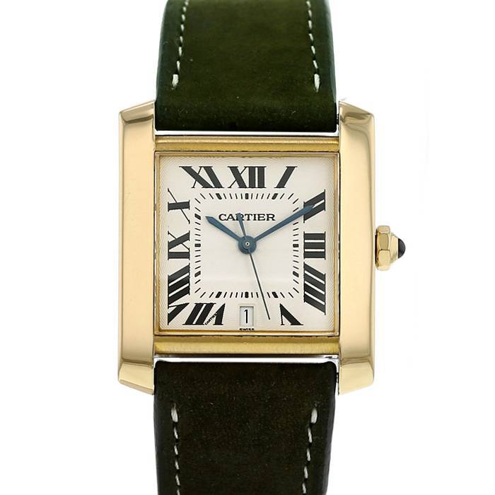 Montre Cartier Tank Française en or jaune Ref: 1840 Vers 2000