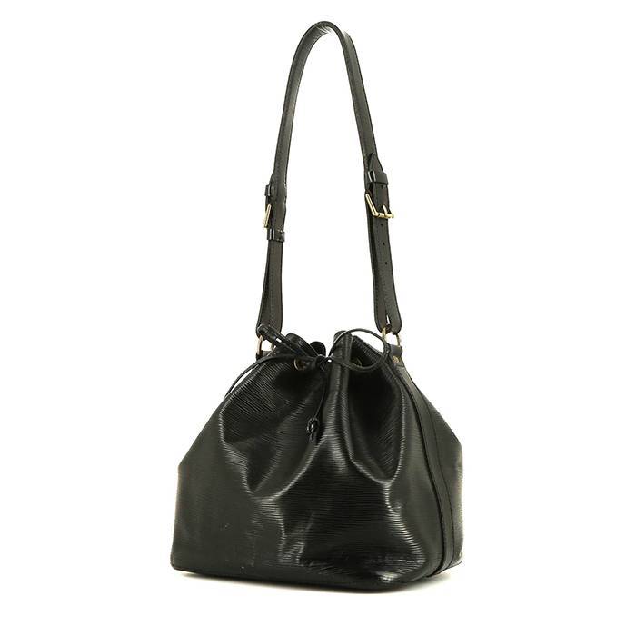 Sac à main Louis Vuitton petit Noé en cuir épi noir