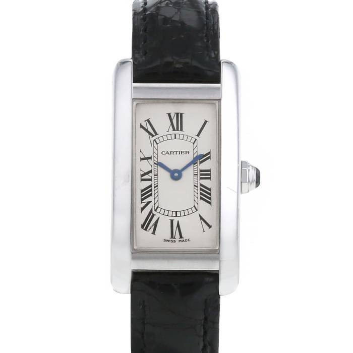 Montre Cartier Tank Américaine en or blanc Ref: Cartier – 2489 Vers