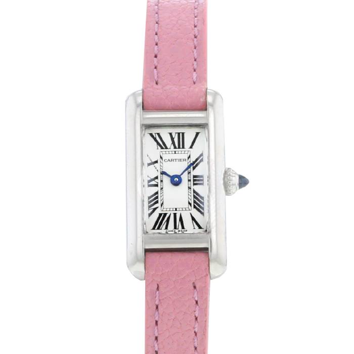 Montre Cartier Mini Tank en or blanc Ref: 2680 Vers 1990