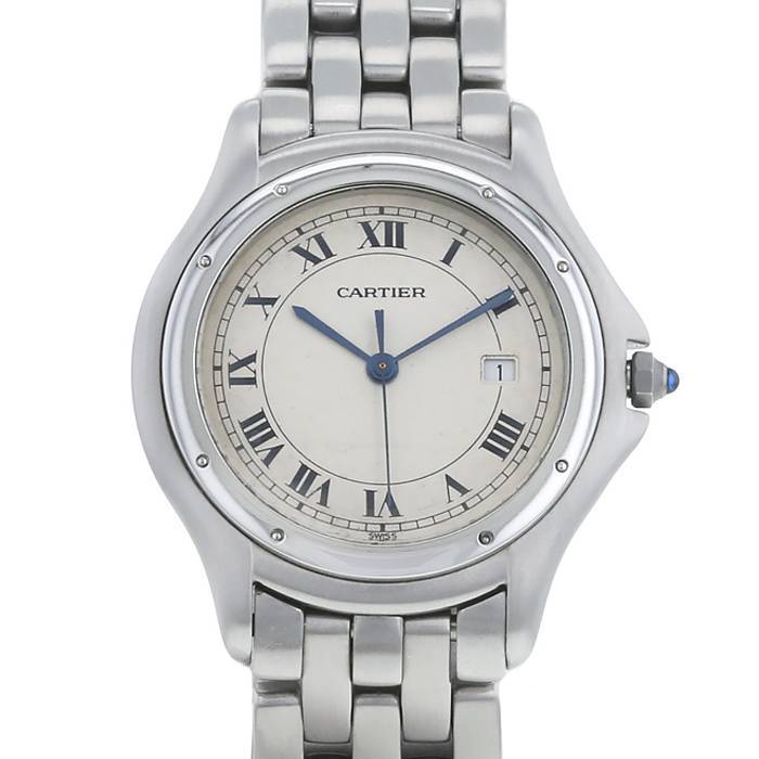 Montre Cartier Cougar en acier Ref: 987904 Vers 1990