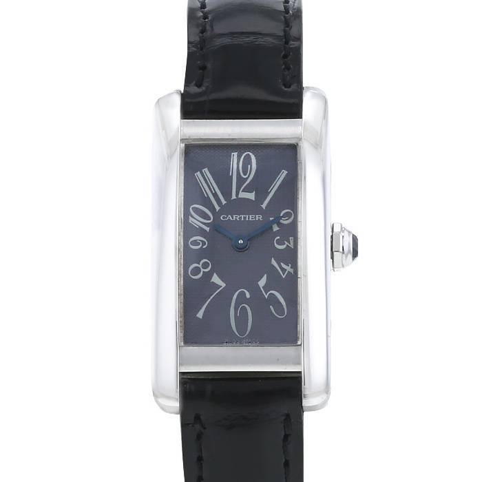 Montre Cartier Tank Américaine en or blanc Ref: 1713 Vers 1990