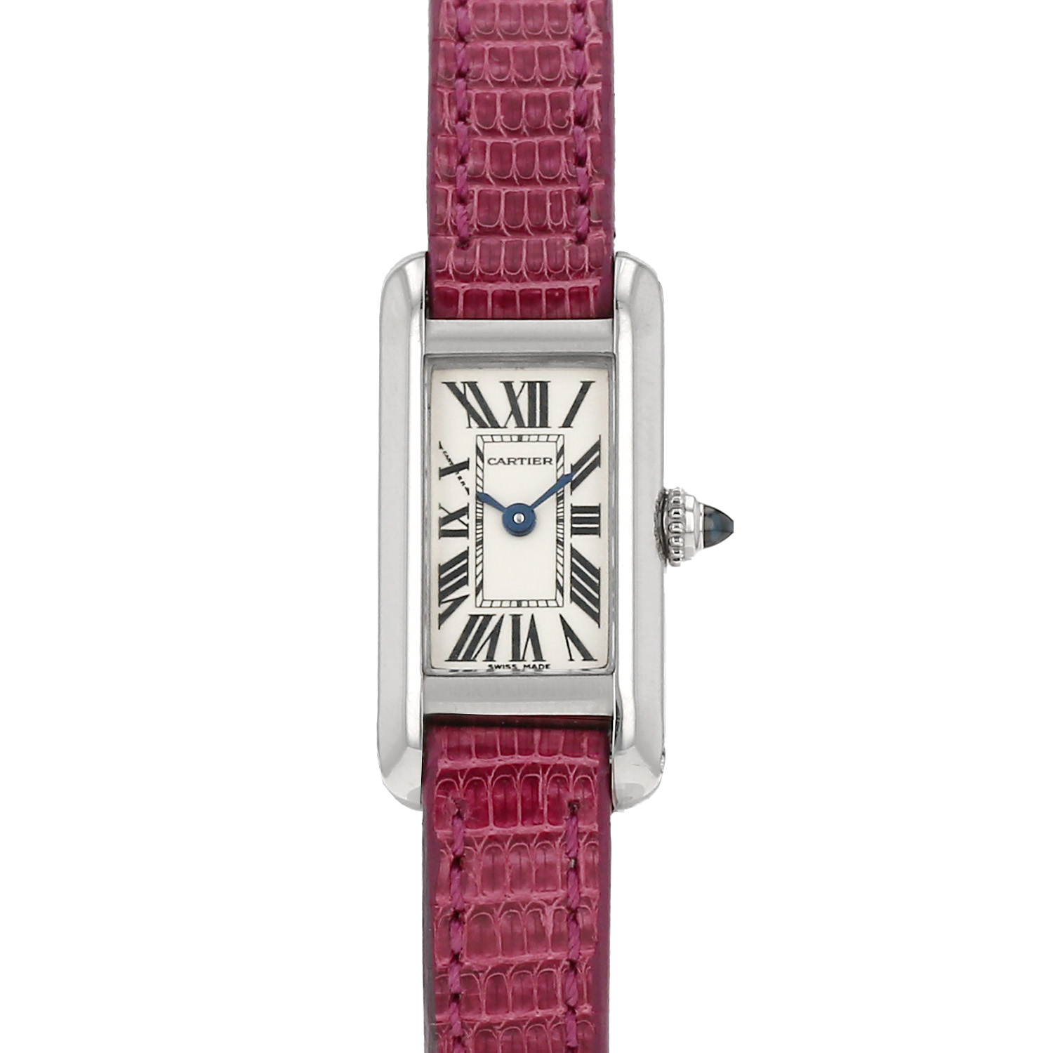 Montre Cartier Mini Tank en or blanc Ref: 2680 Vers 1990