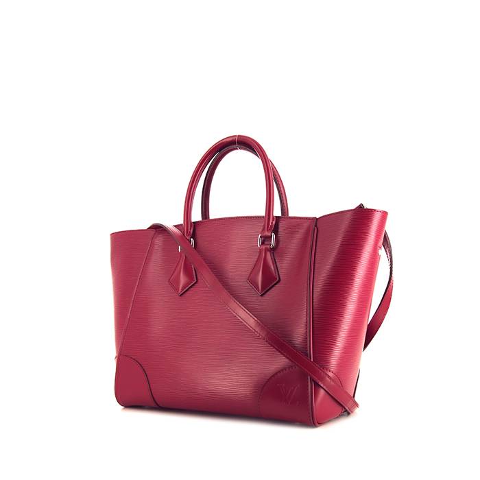 Sac à main Louis Vuitton Phenix en cuir épi rose-framboise