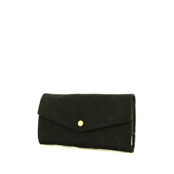 Portefeuille Louis Vuitton Sarah en cuir monogram empreinte noir