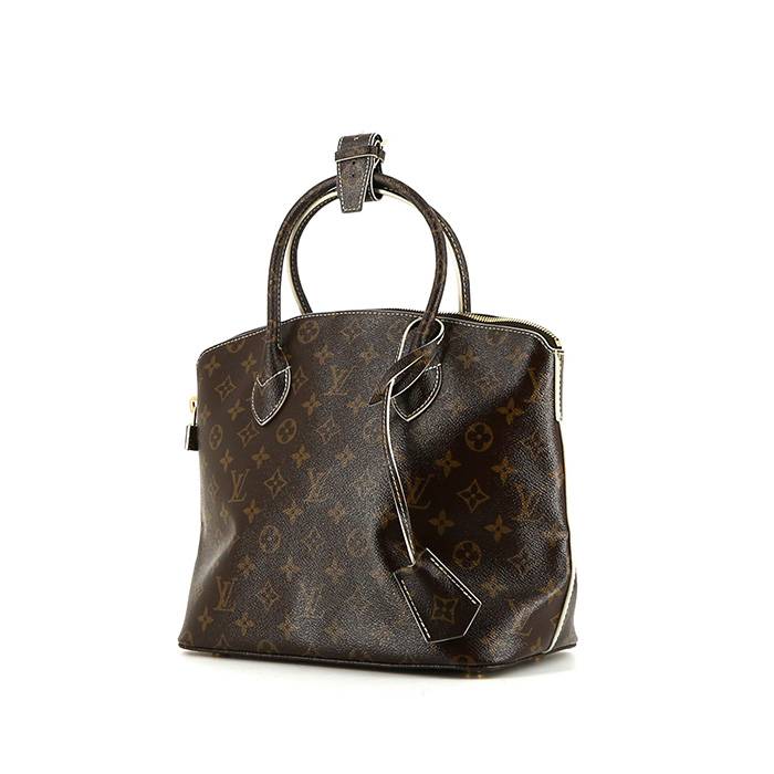 Sac à main Louis Vuitton Lockit en toile monogram noire
