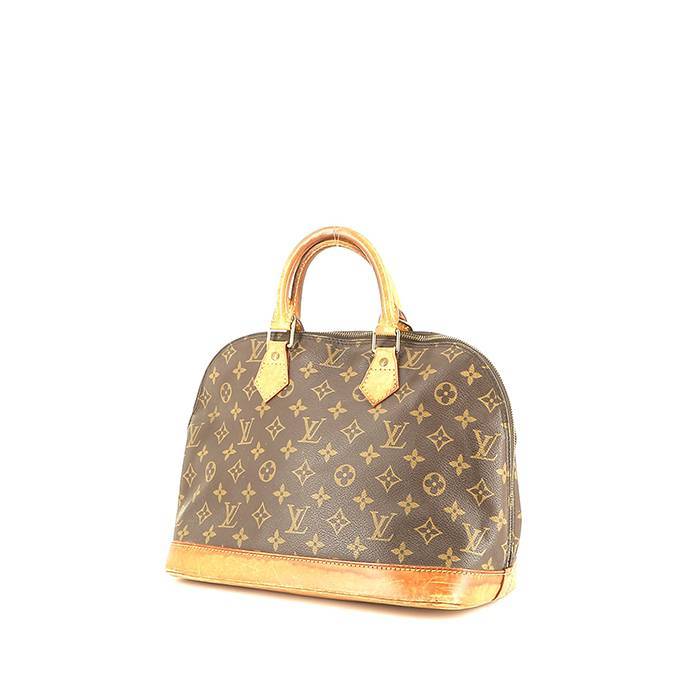 Sac à main Louis Vuitton Alma petit en toile monogram marron et