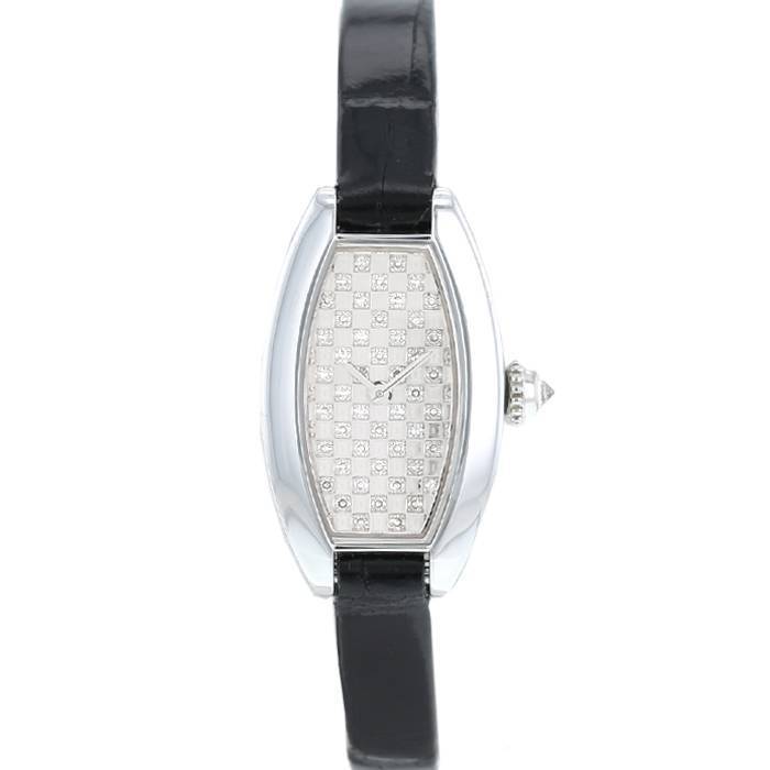 Montre Cartier Mini Tonneau en or blanc Ref: Cartier – 2545 Vers 2000