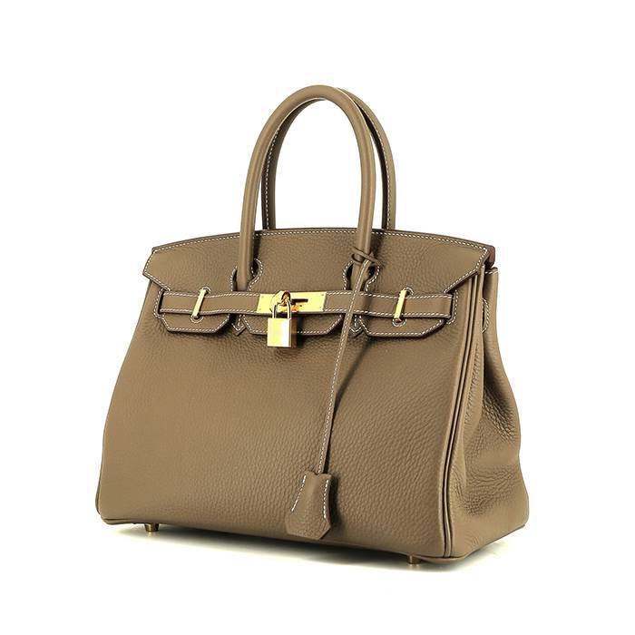 Hermès Birkin 30 cm en cuir epsom étoupe – 2022