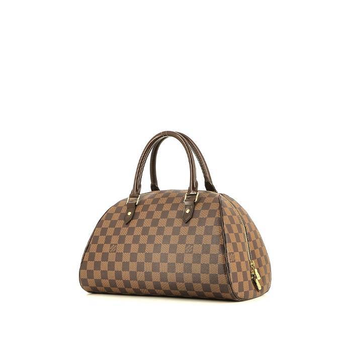Sac à main Louis Vuitton Ribera en toile damier enduite ébène et