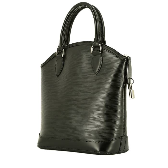 Sac à main Louis Vuitton Lockit en cuir épi noir