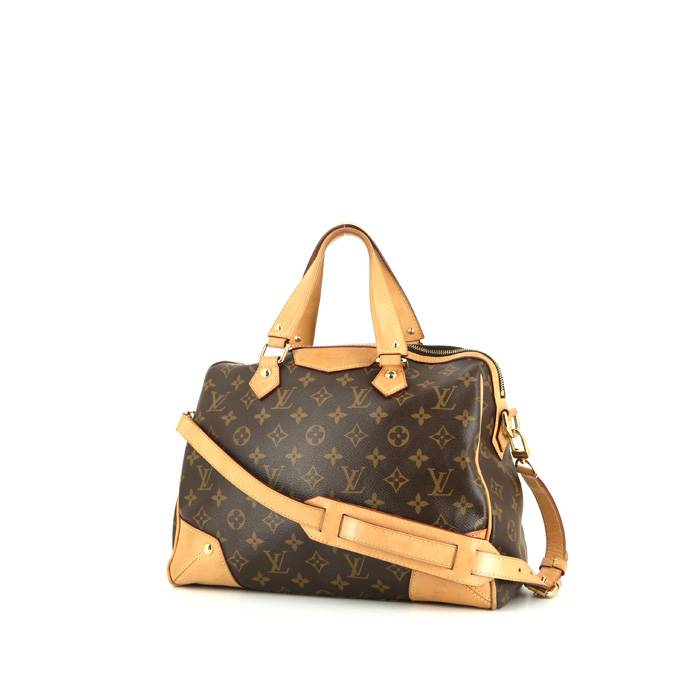 Sac à main Louis Vuitton Retiro en toile monogram marron et cuir