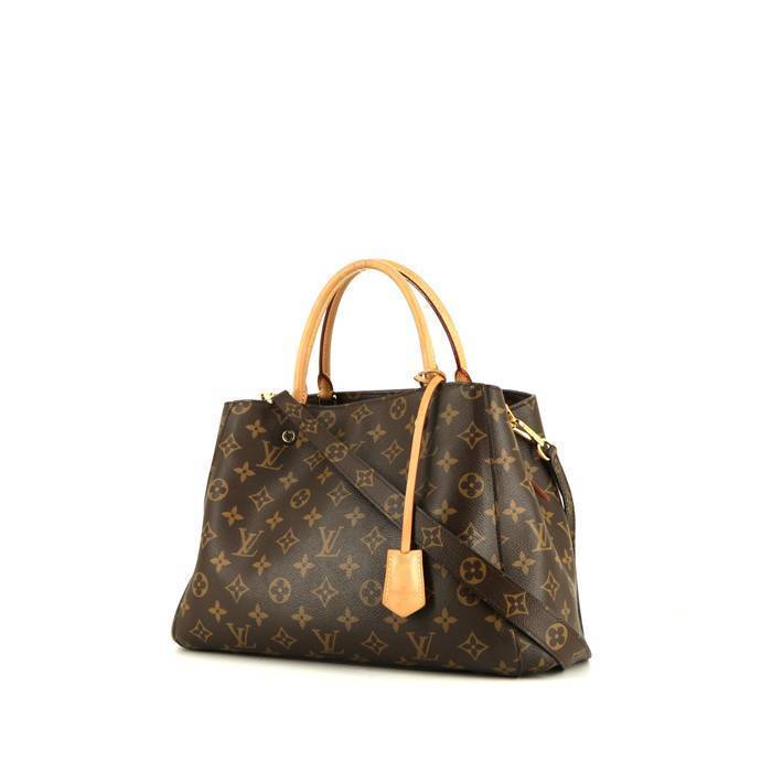 Sac à main Louis Vuitton Montaigne BB en toile monogram marron et