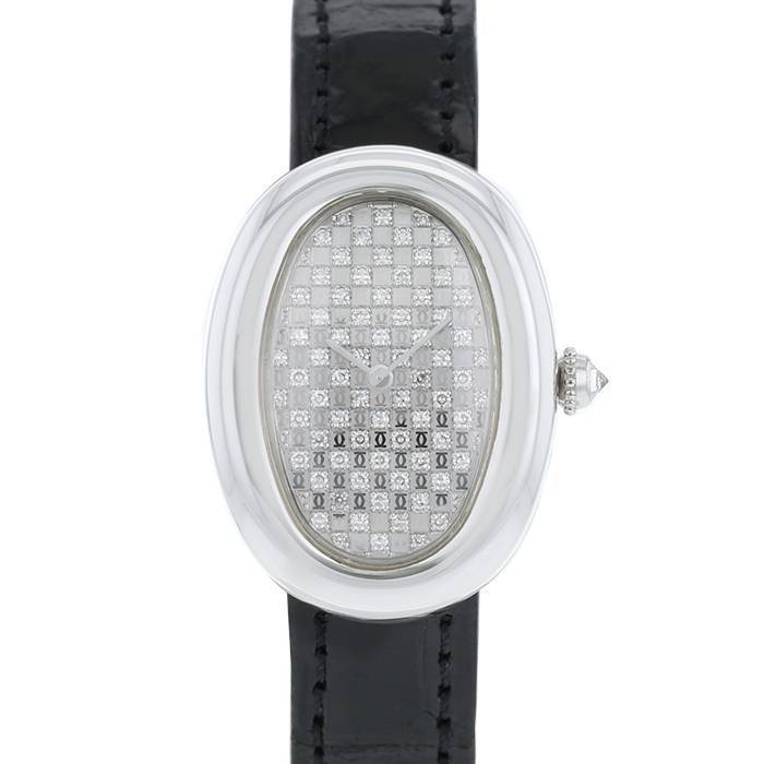 Montre Cartier Baignoire Joaillerie en or blanc Ref: Cartier – 1955