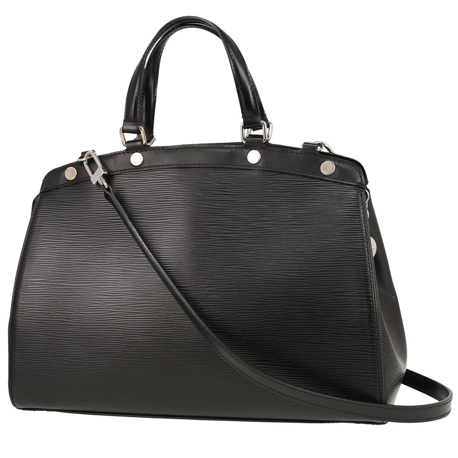 Sac à main Louis Vuitton en cuir épi noir