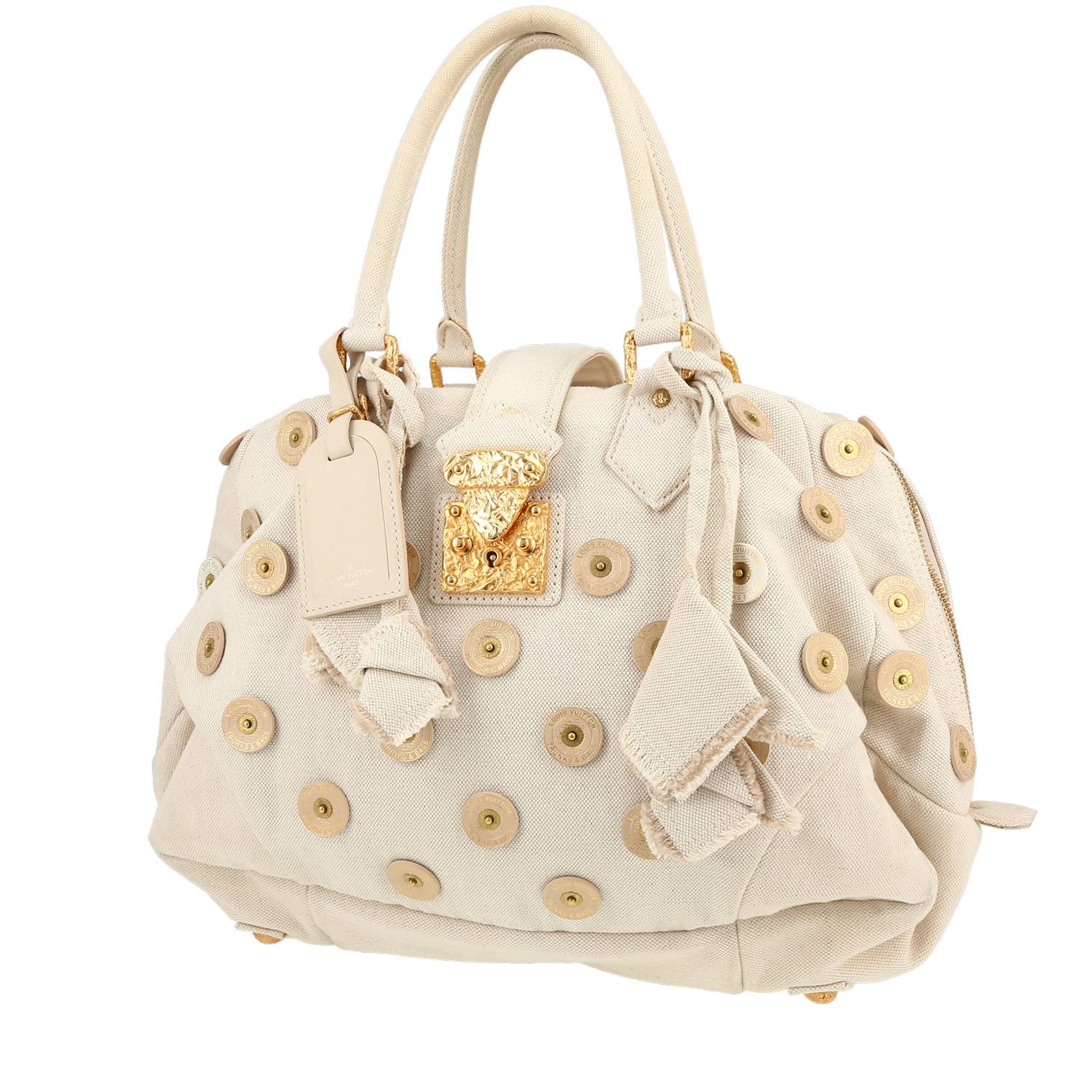Sac à main Louis Vuitton Editions Limitées en toile beige