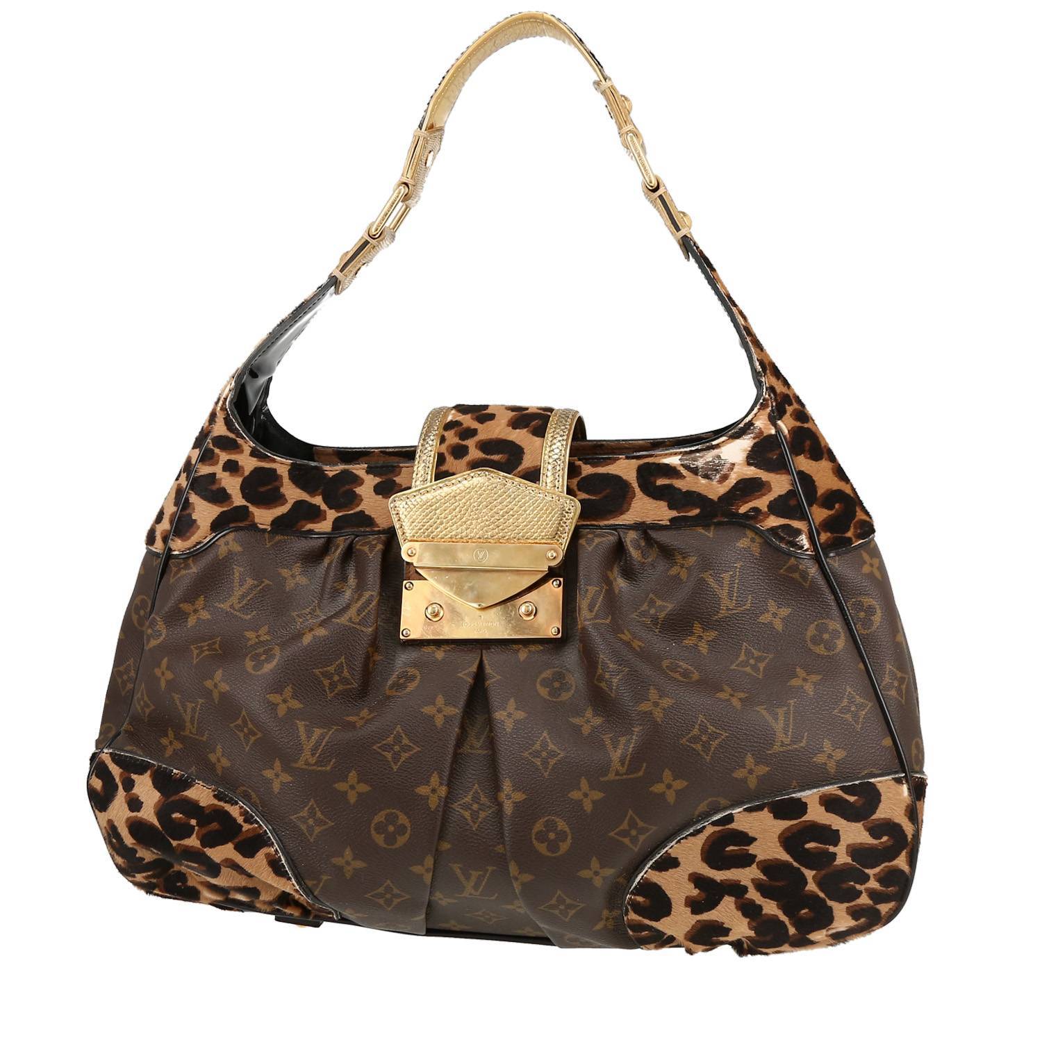 Sac à main Louis Vuitton Editions Limitées en poulain marron et