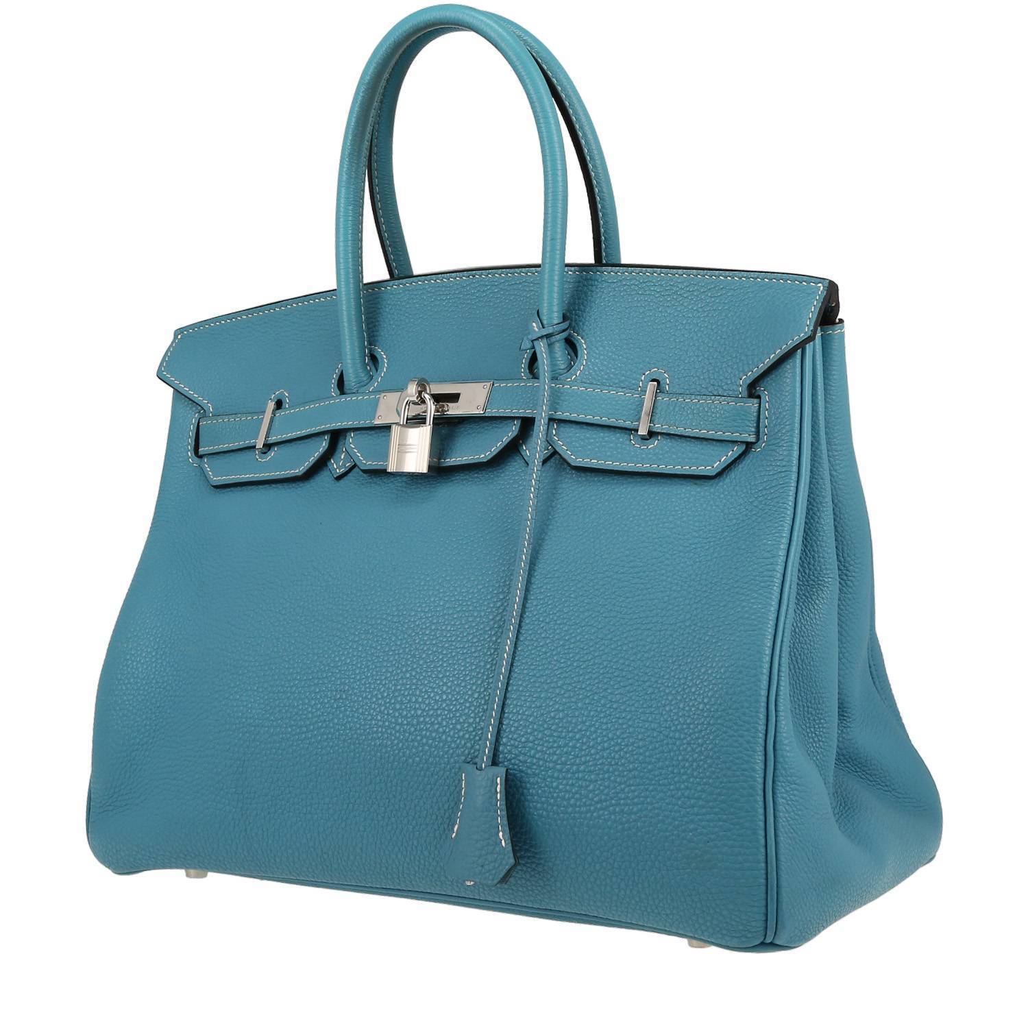 Hermès Birkin 35 cm en cuir togo bleu – 2004