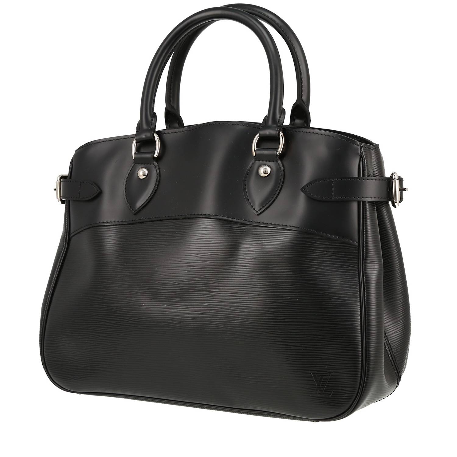 Sac à main Louis Vuitton Passy en cuir épi noir