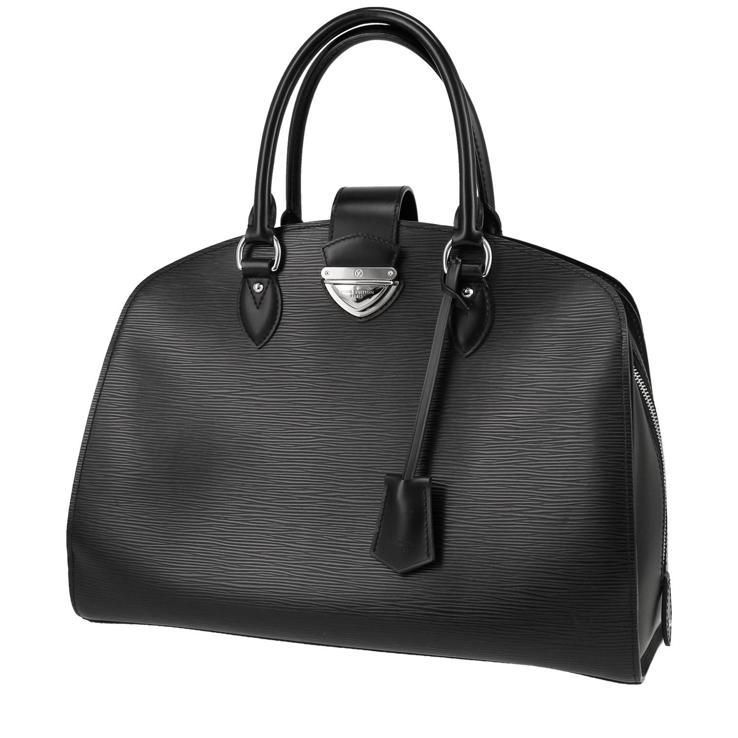 Sac à main Louis Vuitton Pont Neuf en cuir épi noir