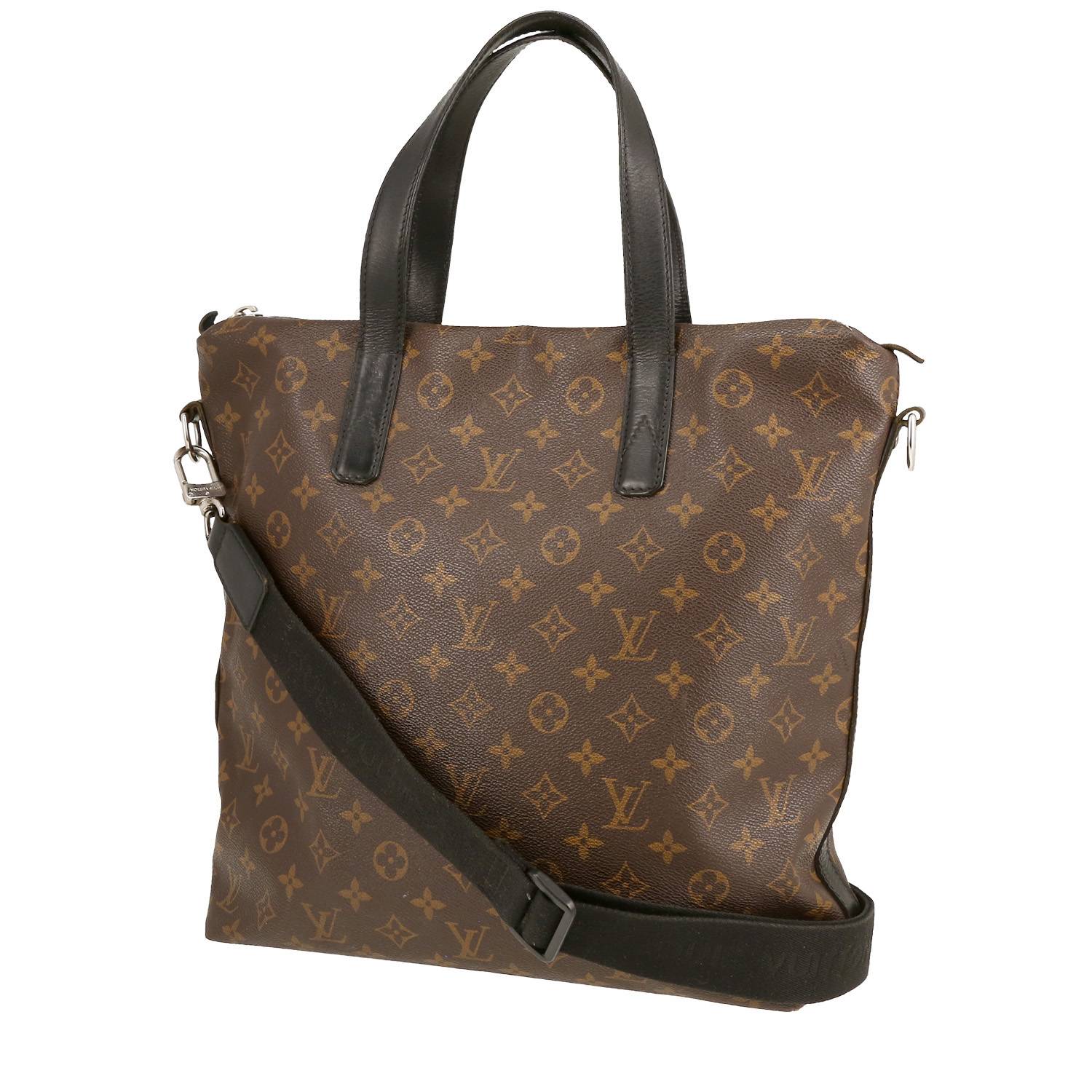 Sac à main Louis Vuitton Davis en toile monogram Macassar et cuir