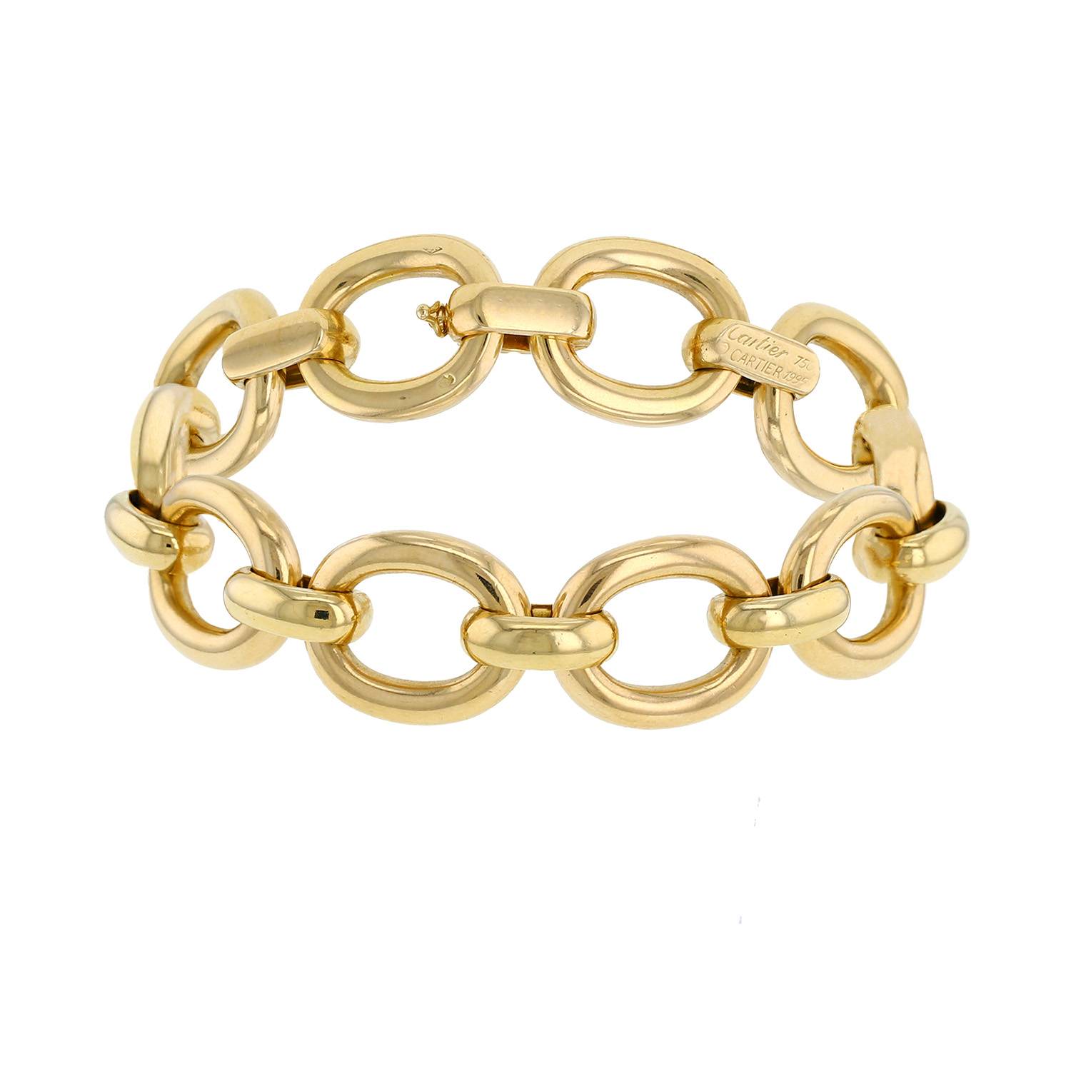 Bracelet Cartier Baignoire en or jaune