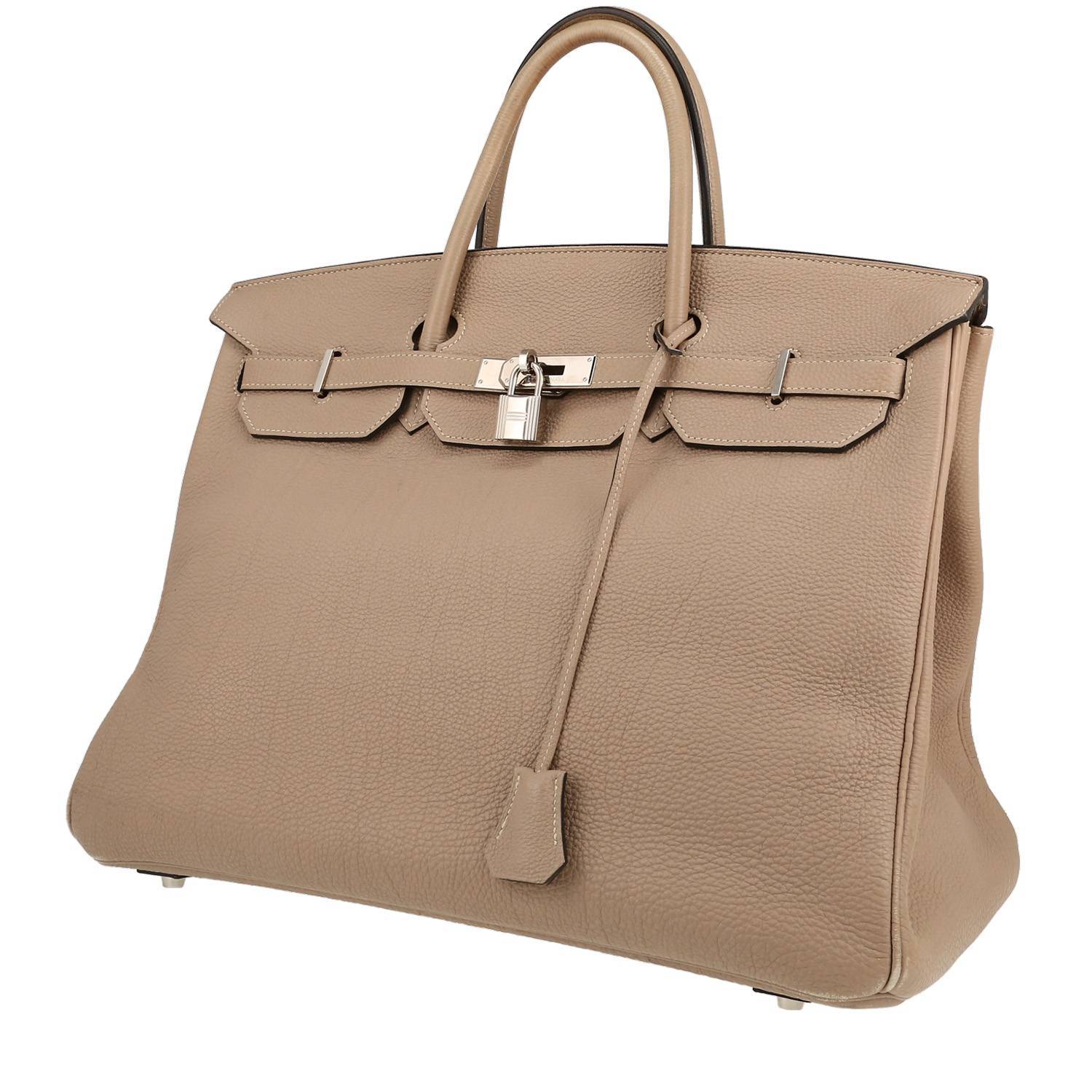 Hermès Birkin 40 cm en cuir Togo Gris Tourterelle – 2011