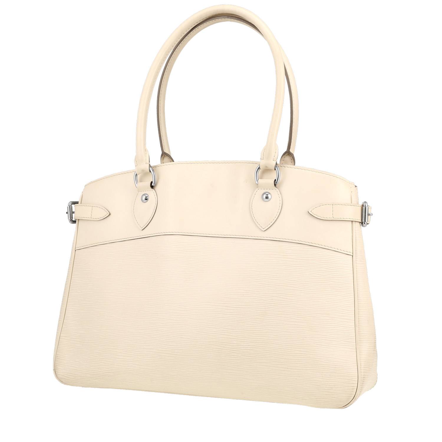 Sac à main Louis Vuitton Passy en cuir épi blanc