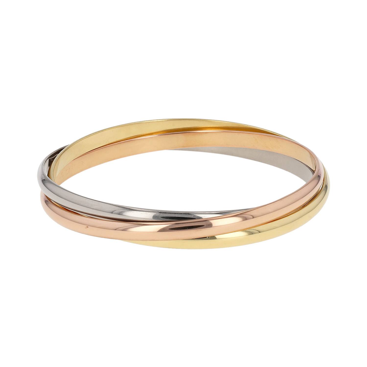 Bracelet Cartier Trinity moyen modèle en 3 ors