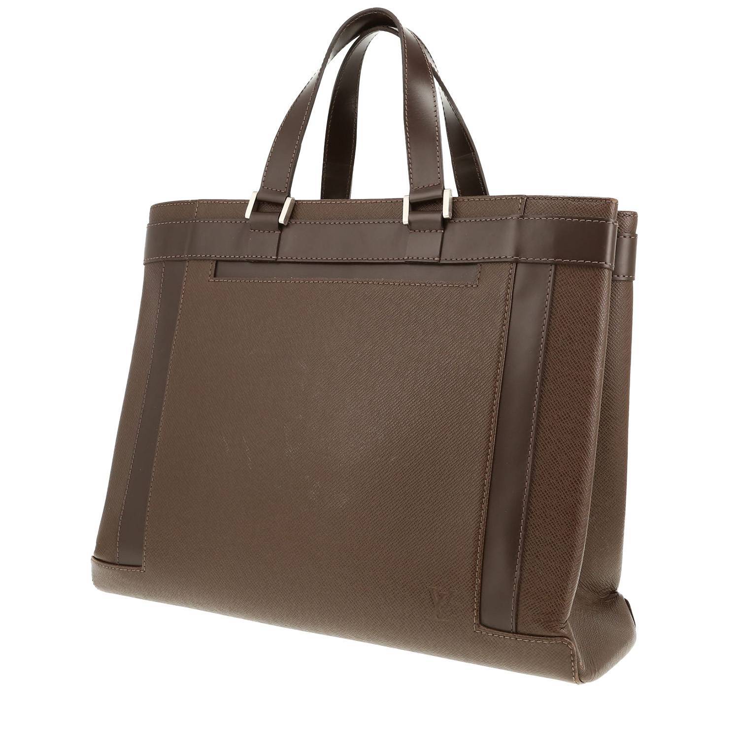 Sac à main Louis Vuitton Kazbek en toile et cuir marron
