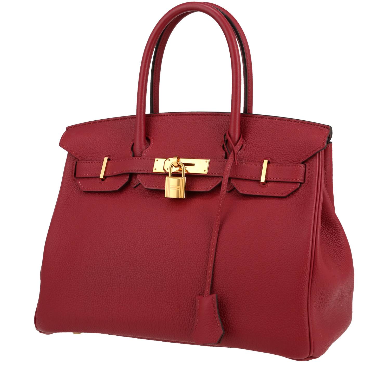 Hermès Birkin 30 cm en cuir Togo Rouge Grenat – 2017