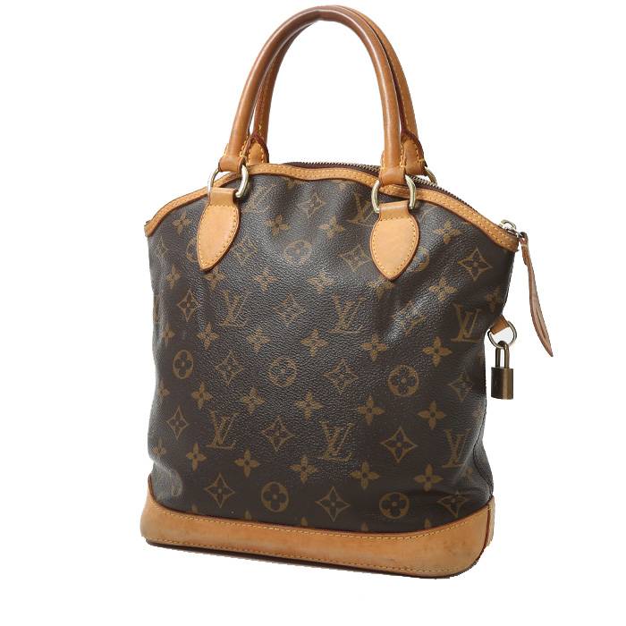 Sac à main Louis Vuitton Lockit en toile monogram marron et cuir