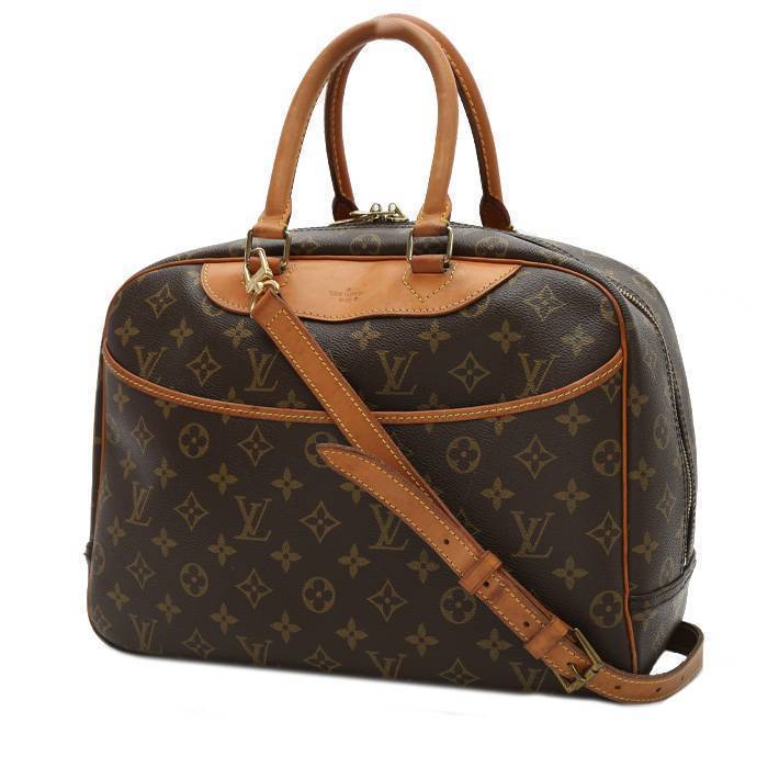 Sac à main Louis Vuitton Deauville en toile monogram marron et cuir