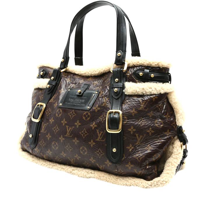 Sac à main Louis Vuitton Editions Limitées en toile monogram marron