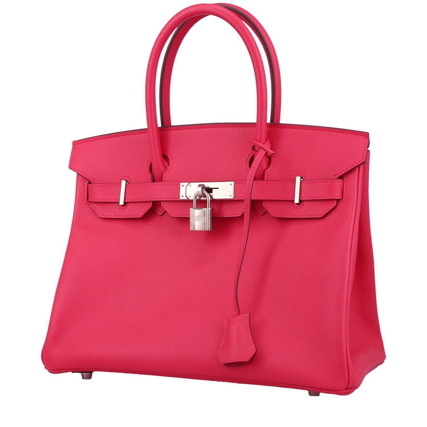 Hermès Birkin 30 cm en cuir Epsom Rose Extrême – 2020