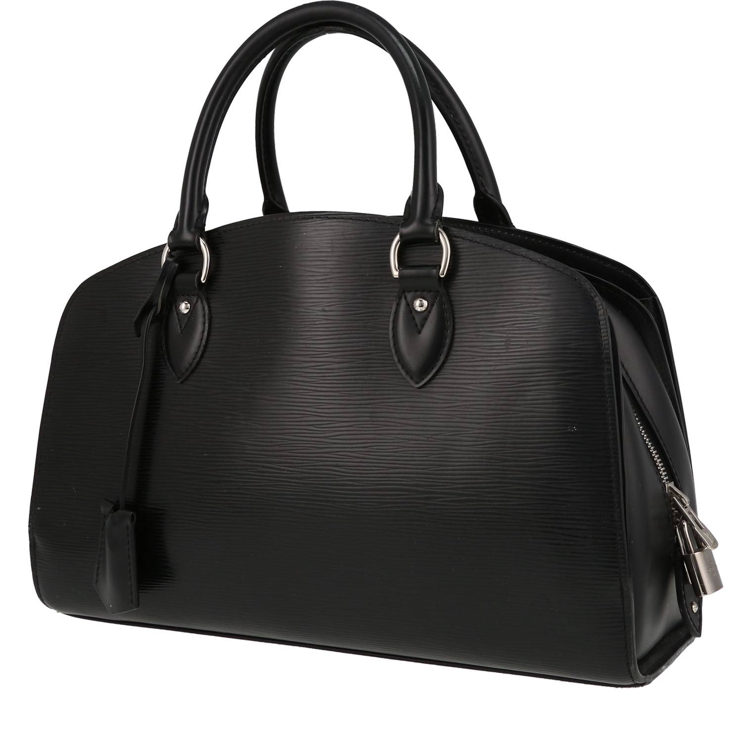 Sac à main Louis Vuitton Pont Neuf en cuir épi noir