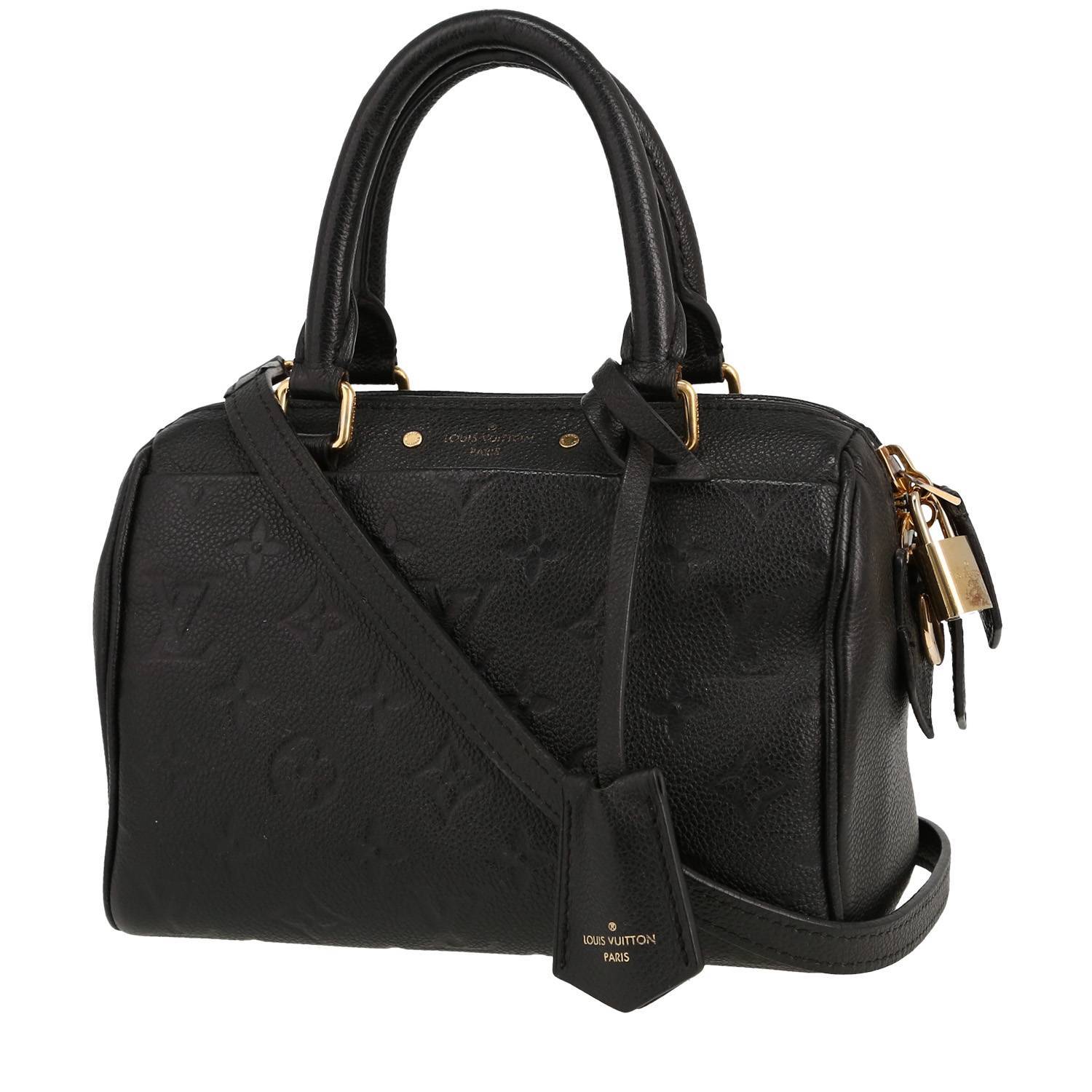 Sac à main Louis Vuitton Speedy 20 cm en cuir monogram empreinte