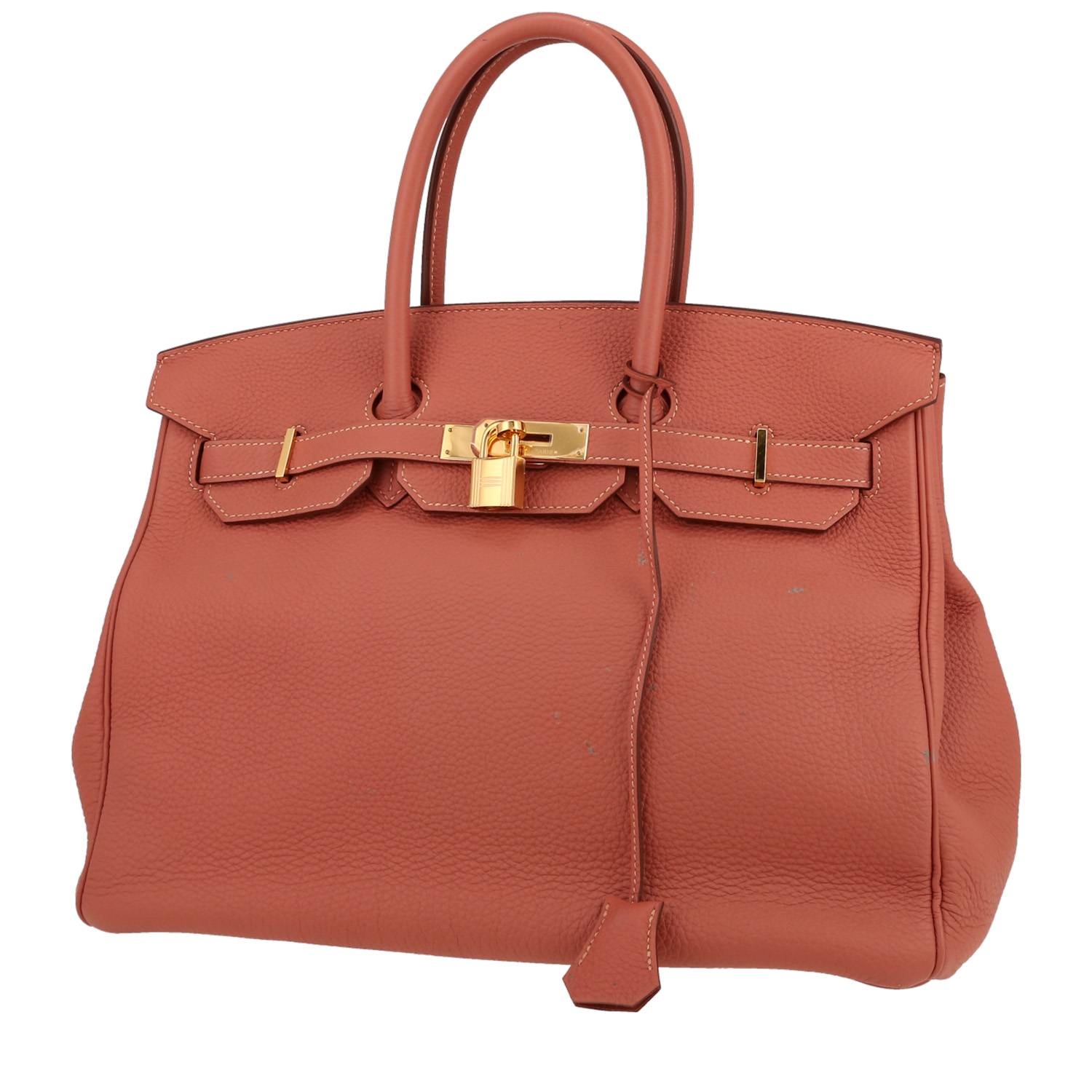 Hermès Birkin 35 cm en cuir Togo Rose Thé – 2013
