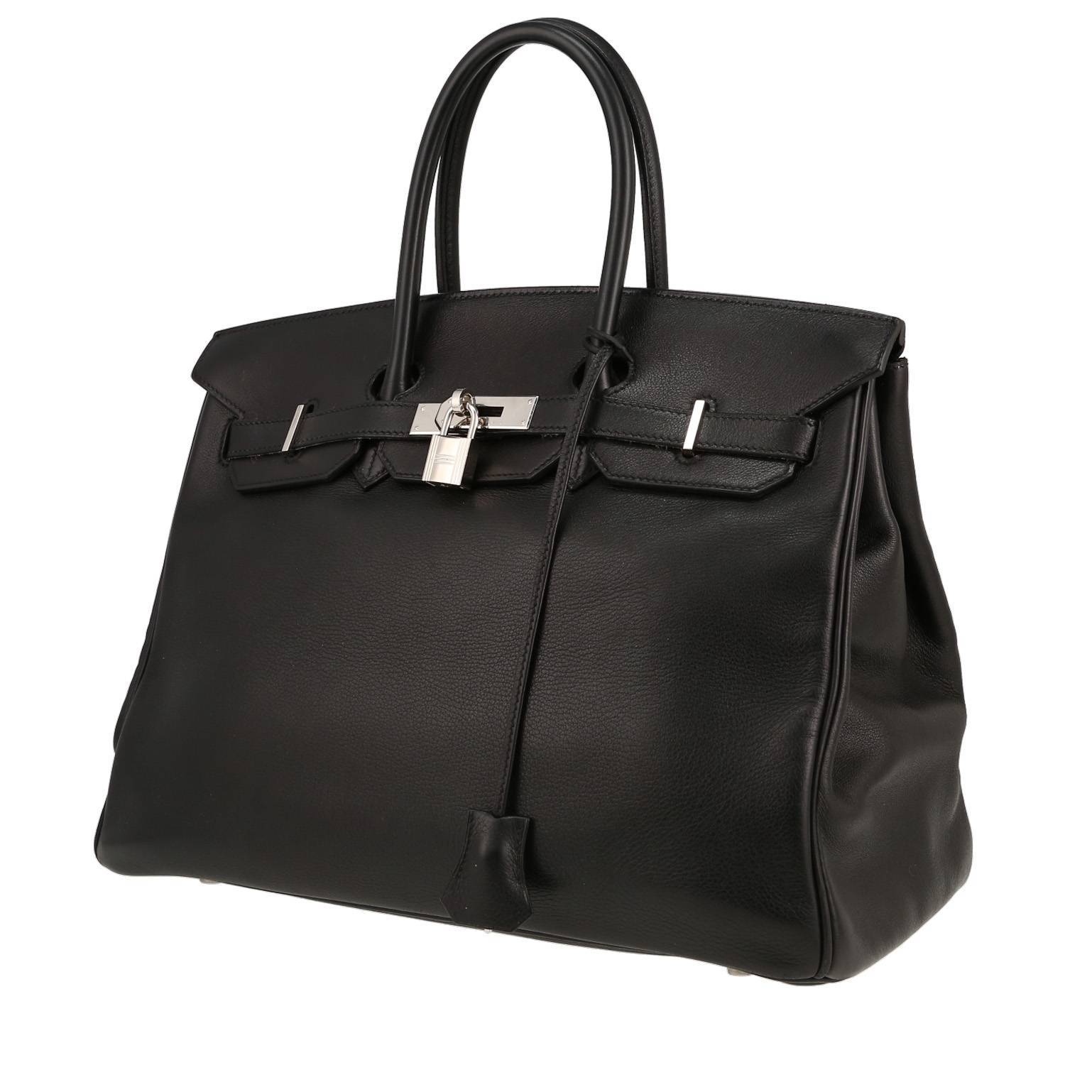 Hermès Birkin 35 cm en cuir Evergrain Noir – 2006