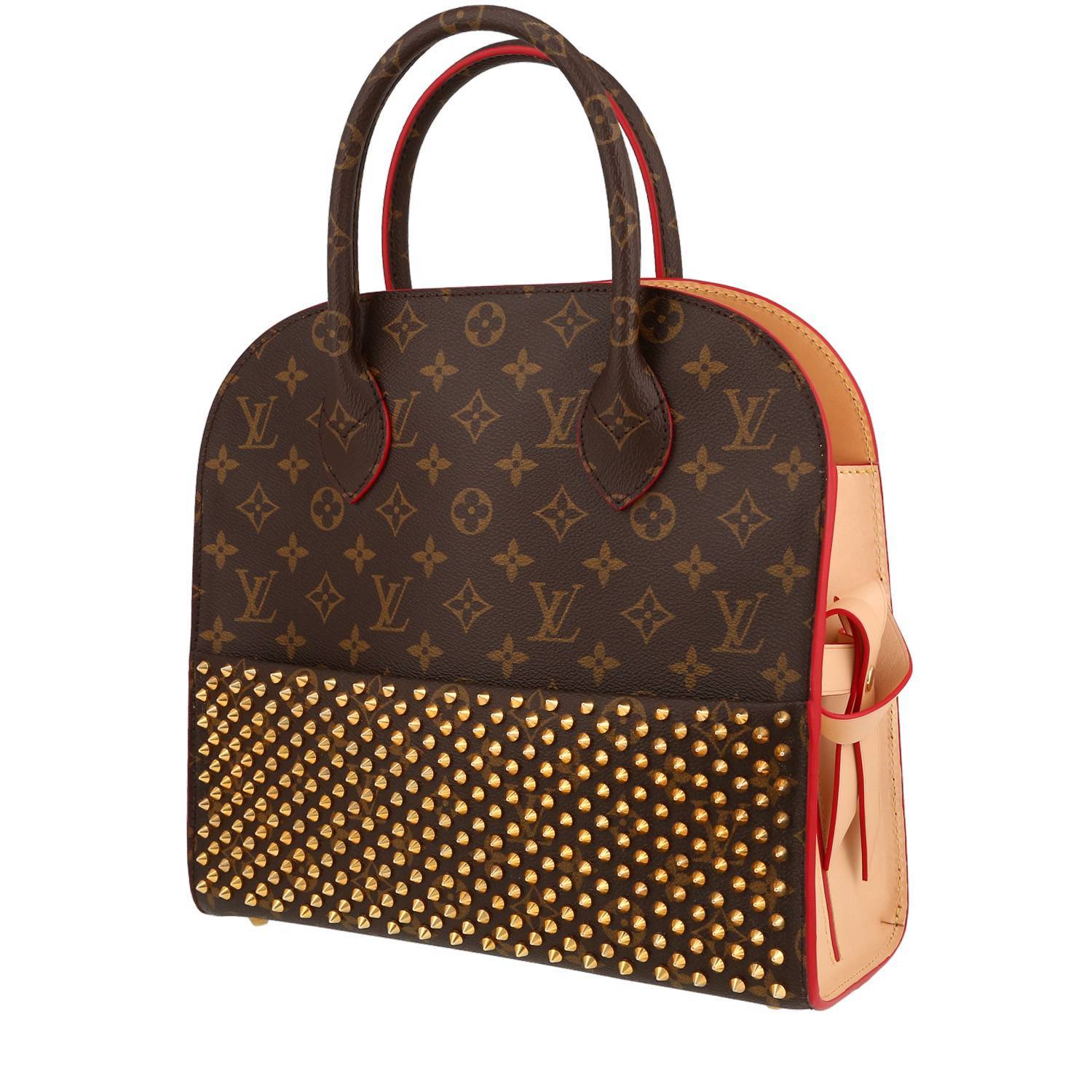 Sac à main Louis Vuitton Editions Limitées en toile et cuir marron