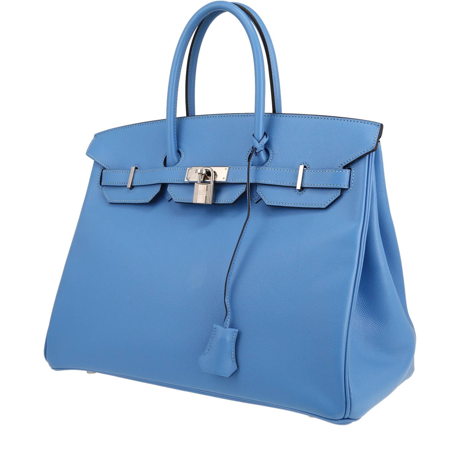 Hermès Birkin 35 cm en cuir Epsom Bleu Paradis – 2014