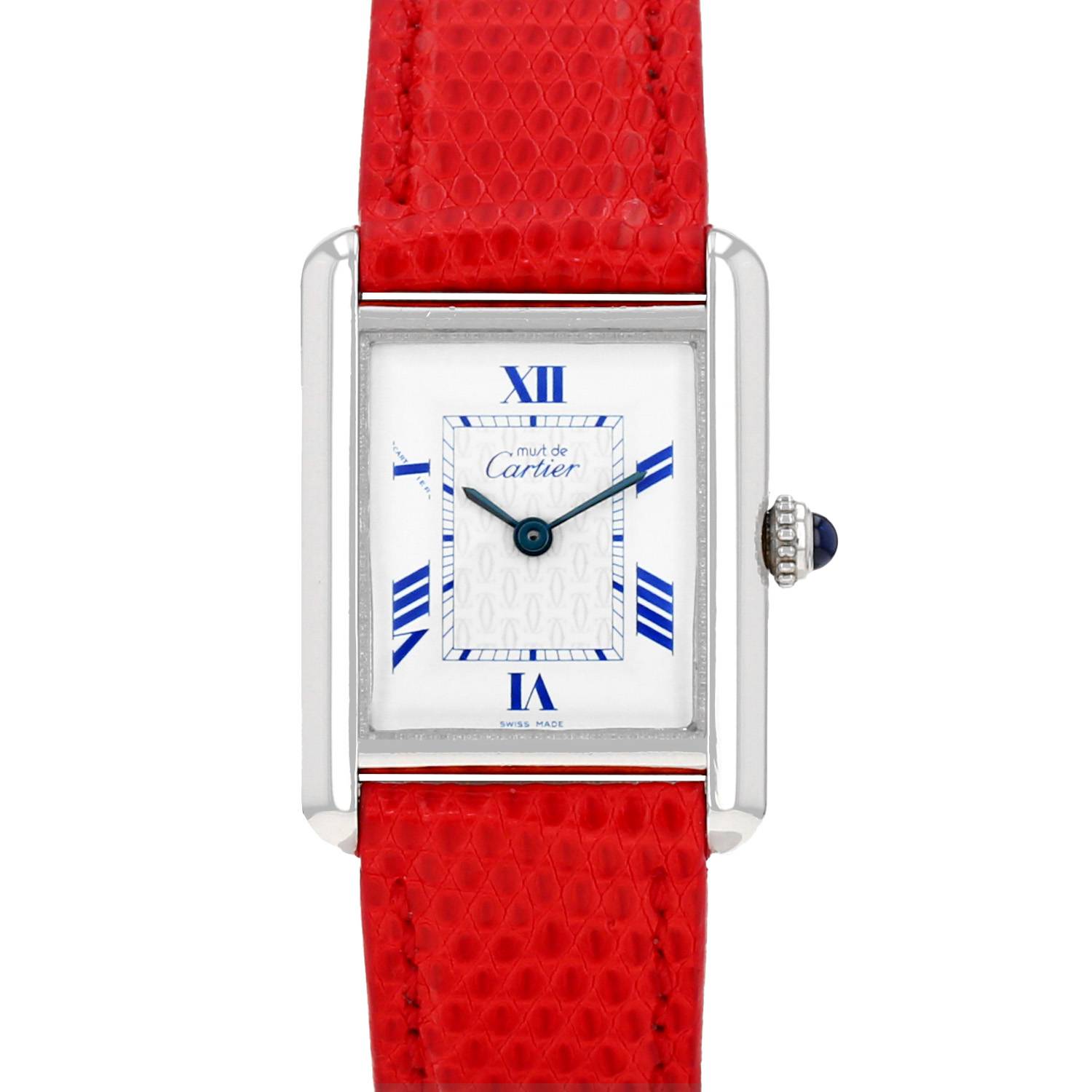 Montre Cartier Tank Must en argent Ref: Cartier – 2416 Vers 1990