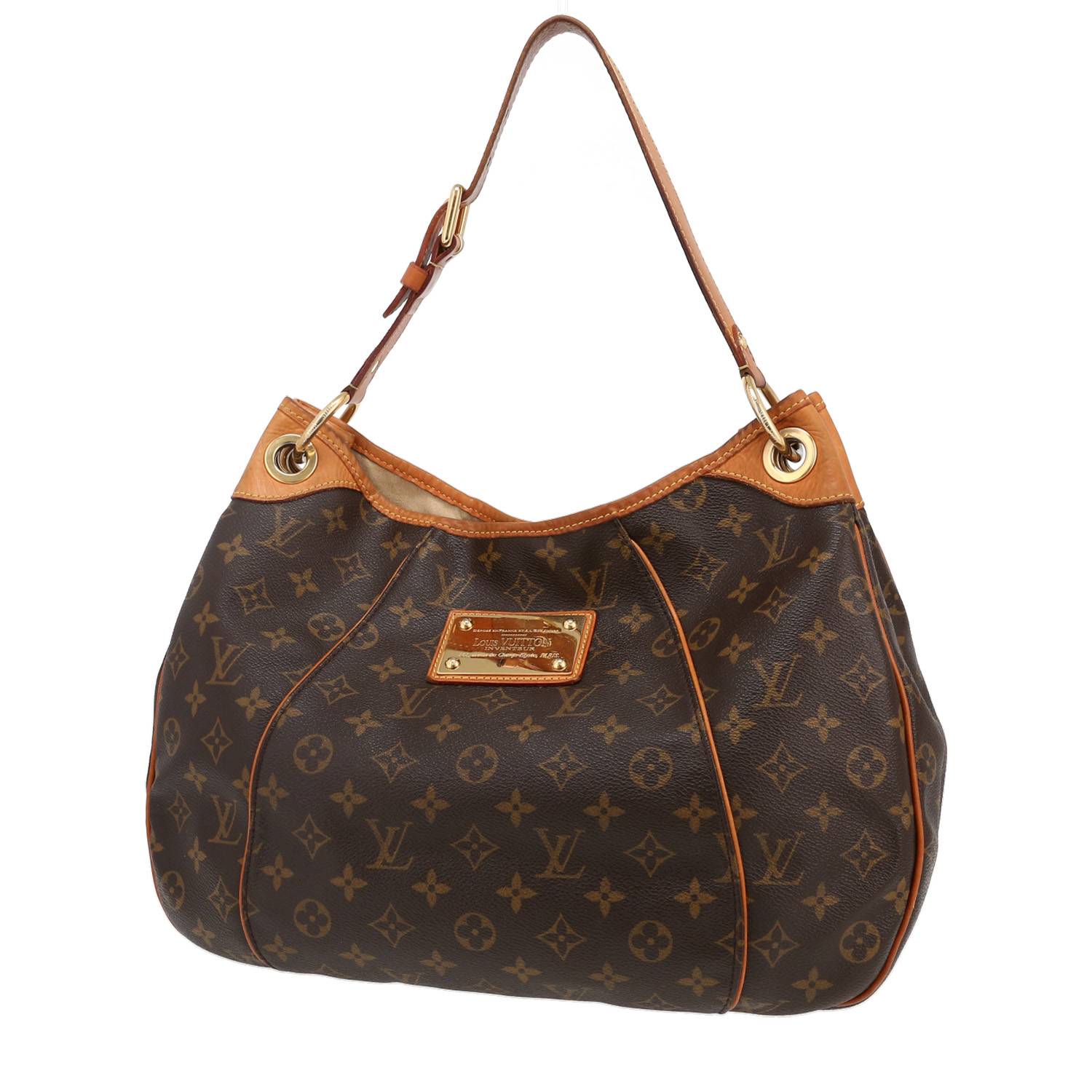 Sac à main Louis Vuitton Galliera en toile monogram marron et cuir