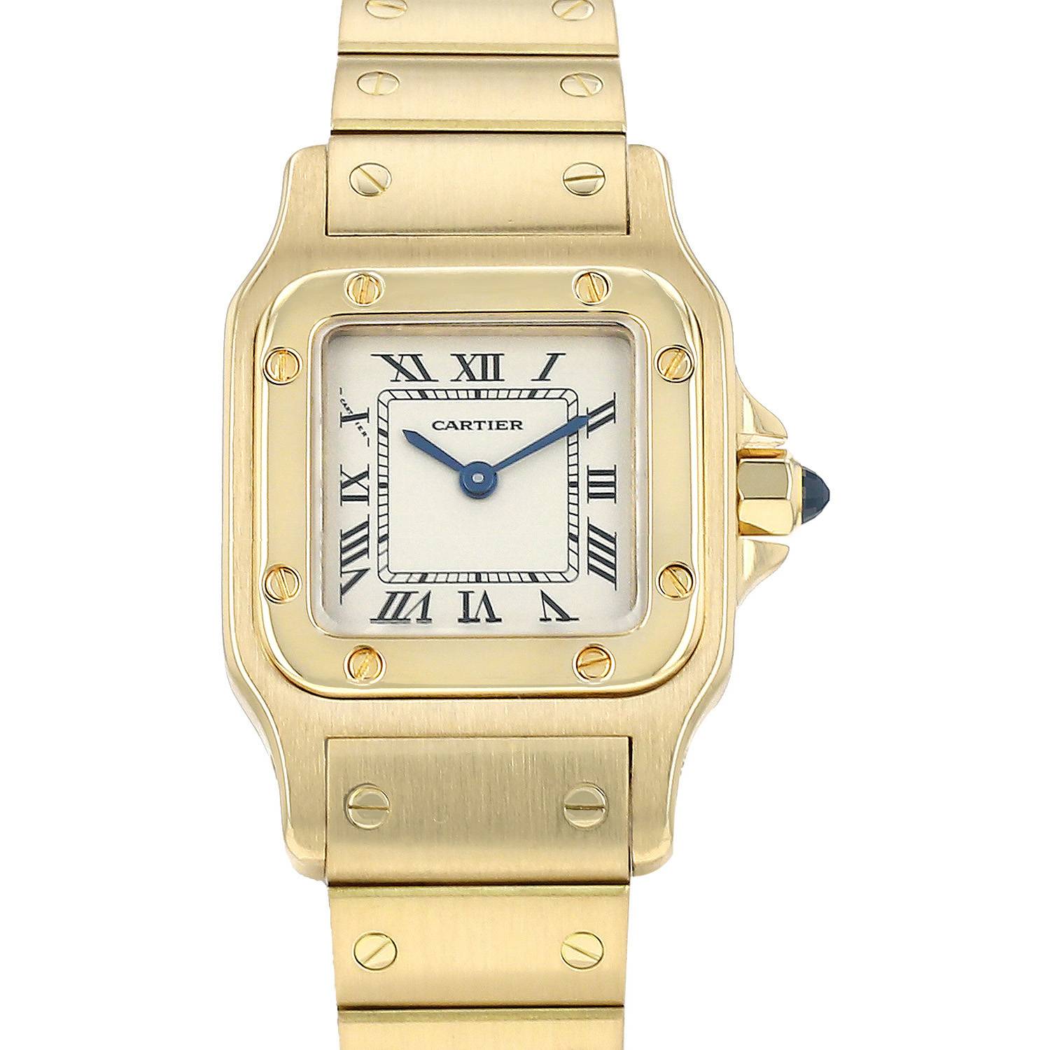 Montre Cartier Santos Galbée en or jaune Ref: Cartier – 866930 Vers
