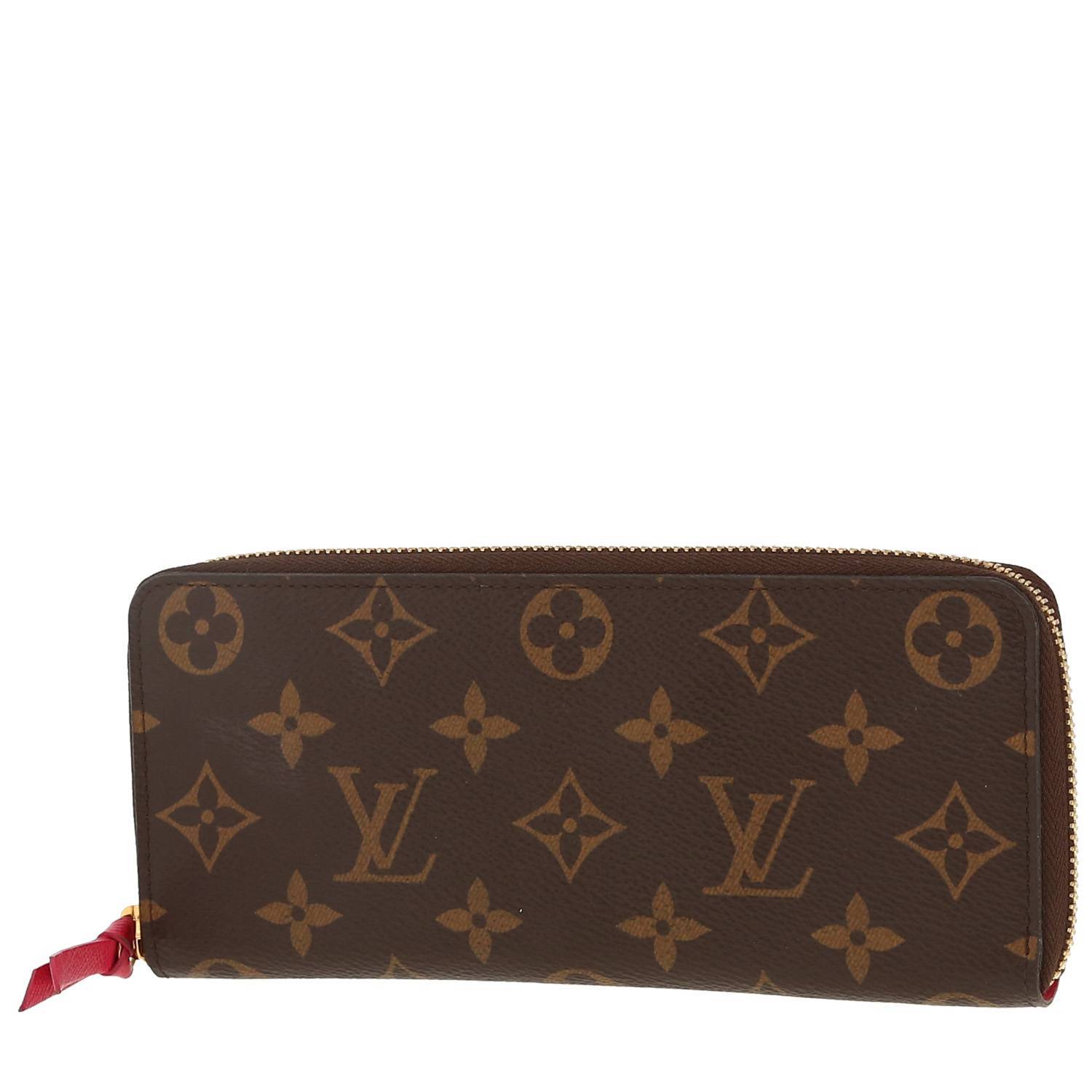 Portefeuille Louis Vuitton Zippy en toile monogram marron