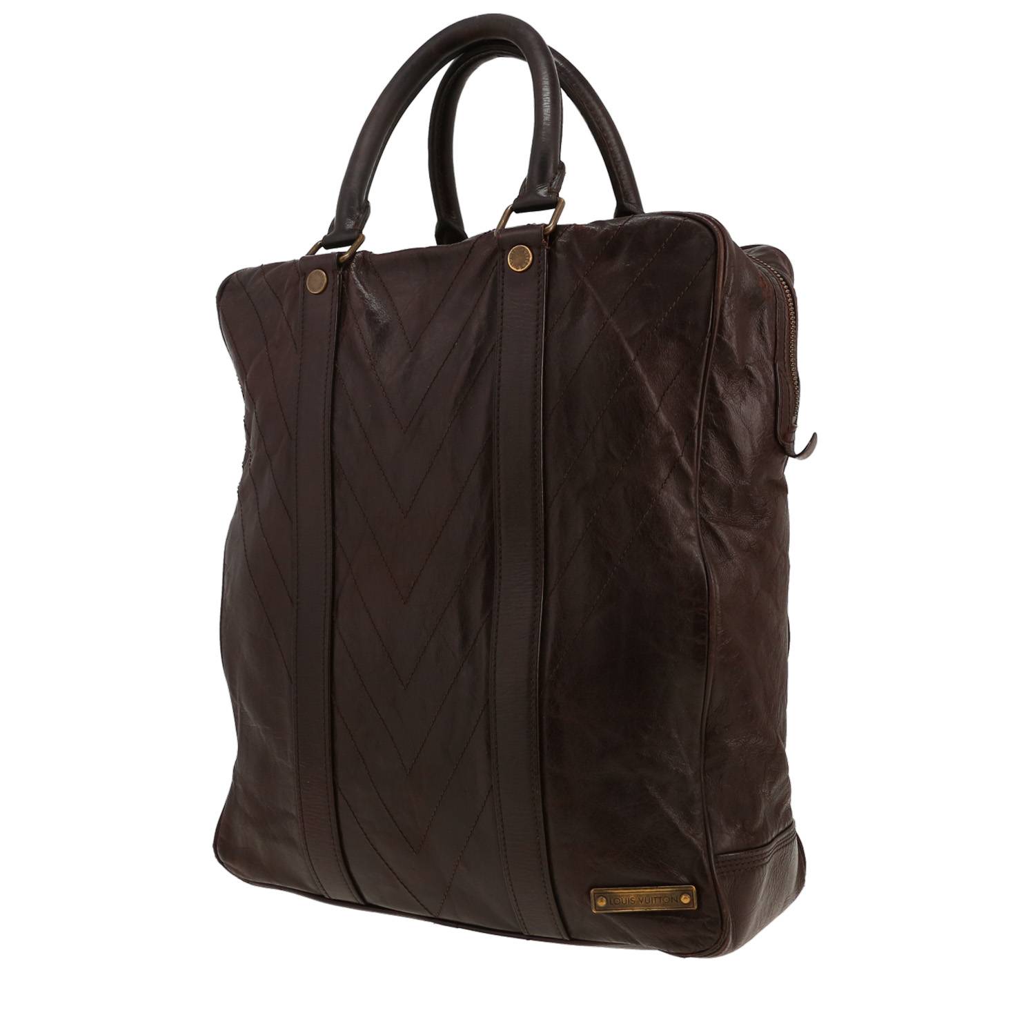 Sac à main Louis Vuitton en cuir marron