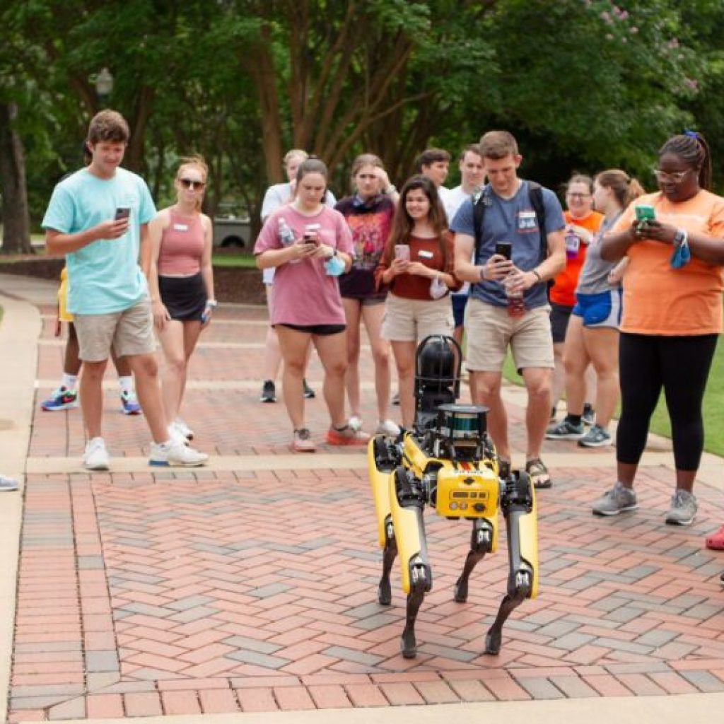 Mac, Auburn University’s robot, is improving work on construction sites and more. Mac, Auburn University’s robot, is improving work on construction sites and more.