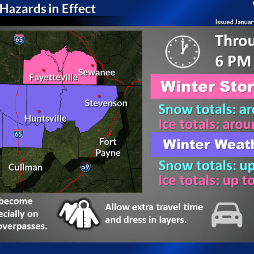 Freezing rain and ice possible in Huntsville today: Everything you need to know Freezing rain and ice possible in Huntsville today: Everything you need to know