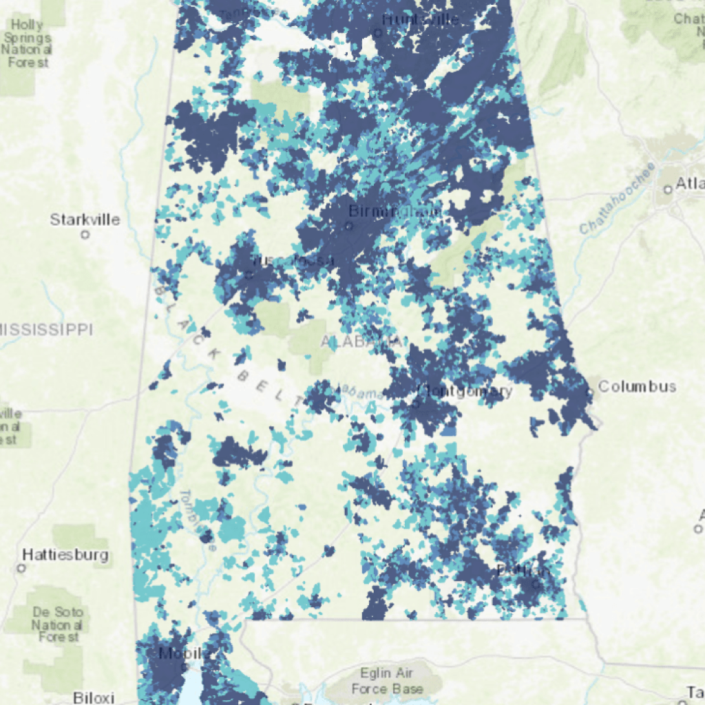 New Alabama Broadband Map identifies need for broadband in rural parts of the state New Alabama Broadband Map identifies need for broadband in rural parts of the state